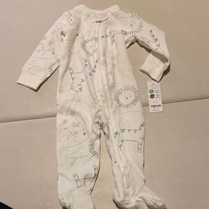 Carters 2 Way Zip Animal Footie 9m NWT
